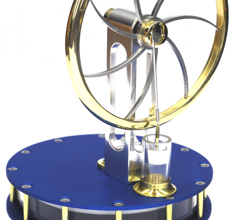Stirlingmotor, Selbstbau-Kit aus eloxiertem Aluminium