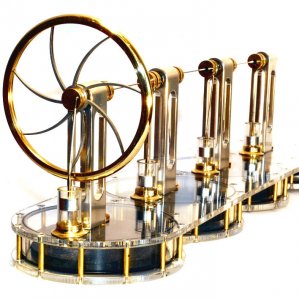 Four Cylinder Stirling Engine, ready to run